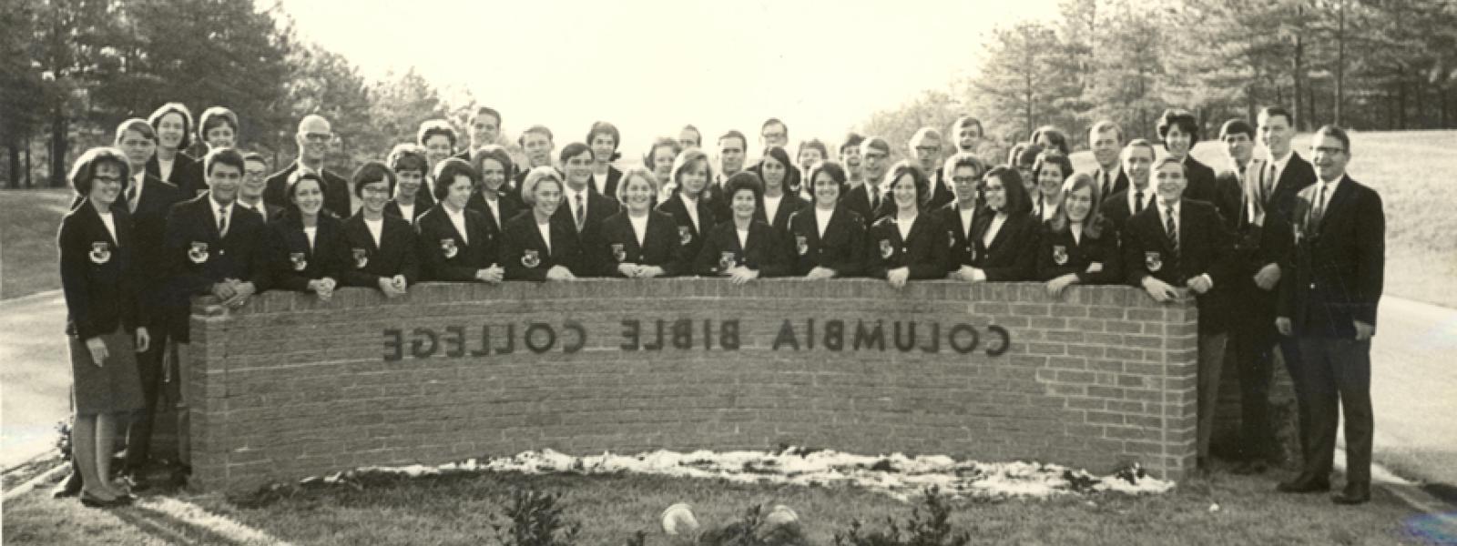 Columbia Bible College Ambassador Choir - late 1960s